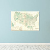 Haver per ingezaaide hectare canvas afdruk (Insitu (Houten vloer))