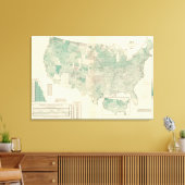 Haver per ingezaaide hectare canvas afdruk (Insitu (Woonkamer))