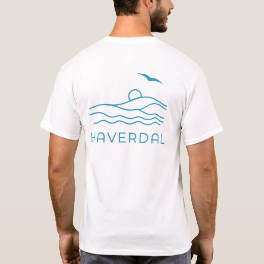 Haverdal Zweden Ocean Holiday T-shirt (Achterkant)