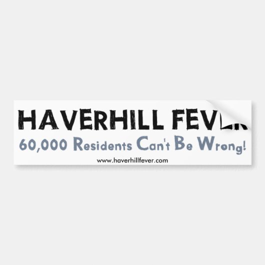Haverhill bumper sticker (Voorkant)