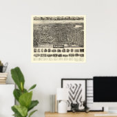 Haverhill, MA Panoramic Map - 1914 Poster (Thuiskantoor)