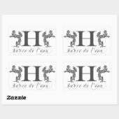 Haverleau: Rechthoek Sticker (Vel)