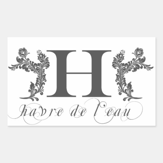 Haverleau: Rechthoek Sticker (Voorkant)