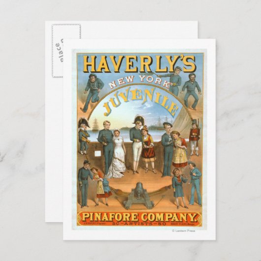Haverly's jeugdtheater in New York Briefkaart (Voorkant / Achterkant)