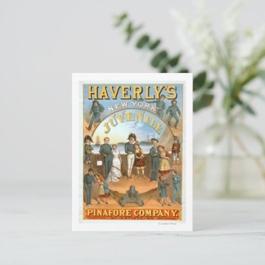 Haverly's jeugdtheater in New York Briefkaart (Staand voorkant)