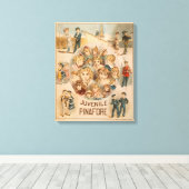 Haverly's jeugdtheater in New York Canvas Afdruk (Insitu (Houten vloer))