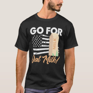 Havermelk Veganistisch Zuivelvrij Biologisch Melk T-shirt