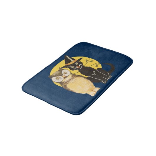  havermout en zwarte kartonnen bath mat (Gekanteld)