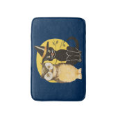 havermout en zwarte kartonnen bath mat (Voorkant Verticaal)