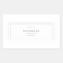 Havermout Etiket Stickers