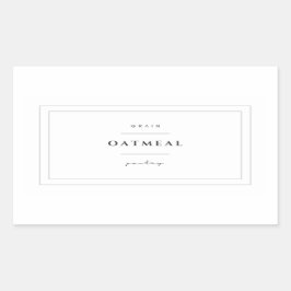 Havermout Etiket Stickers