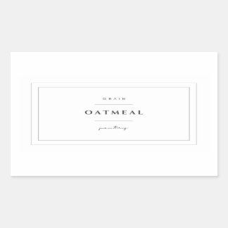 Havermout Etiket Stickers