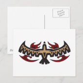 Havik Arend Stammen Tattoo Briefkaart (Voorkant / Achterkant)