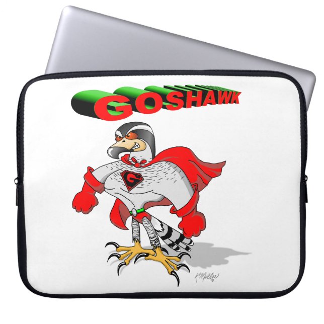 Havik Cartoon Laptop Sleeve (Voorkant)
