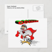 Havik Cartoon (vanaf $10.55) Briefkaart (Voorkant / Achterkant)