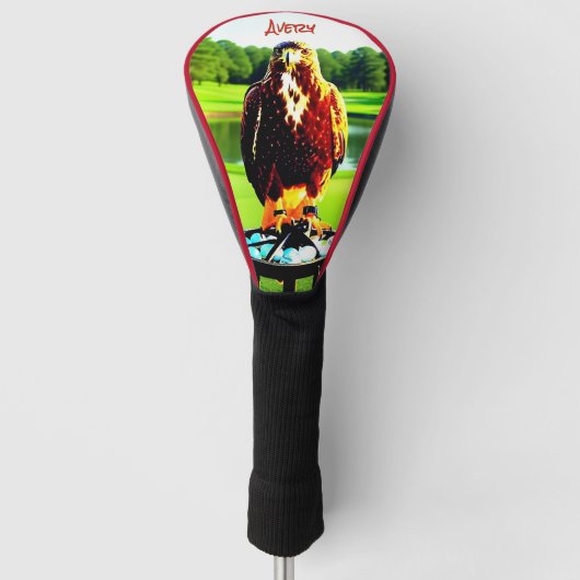 Havik Dierenbestuurder Golfheadcover (Voorkant)
