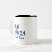 Havik Tush Spuug op dat ding Presidentiële Trump Tweekleurige Koffiemok (Voorkant links)