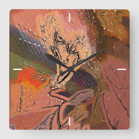 HAVIK VIERKANTE KLOK (Voorkant)