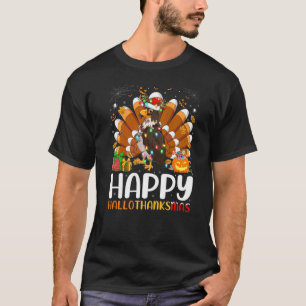 Havik vogel Halloween Kerstmis Gelukkig Hallothank T-shirt