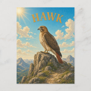 Havikbergwaterverf GeoSaga Briefkaart