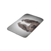 Haviken op een post badmat (Gekanteld)