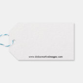 Haviken op een post cadeaulabel (Achterkant Horizontaal)