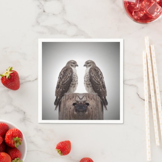 Haviken op een post servetten (Insitu)