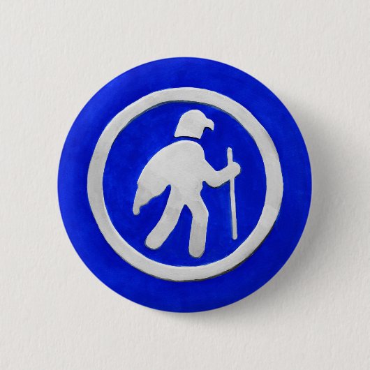 Havikspoor Markering Ronde Button 5,7 Cm (Voorkant)