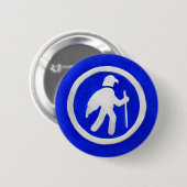 Havikspoor Markering Ronde Button 5,7 Cm (Voorkant /achterkant)