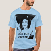 Haviland Stillwill STEMMEN VOOR MUFFIN! Edun t-shi T-shirt (Voorkant)