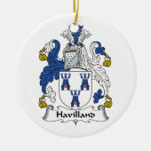 Havilland Family Crest Keramisch Ornament (Voorkant)
