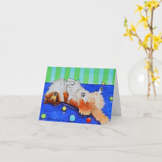 Havin een Bal 4x6 notecard Kaart (Gele Bloem)