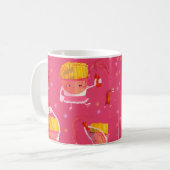 Having fun with ketchup koffiemok (Voorkant links)