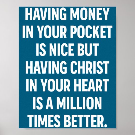 Having Money In Your Cket Is Nice But Having Chris Poster (Voorkant)