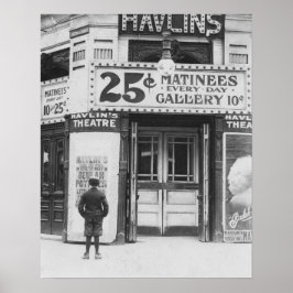 Havlin's theater, 1910.  foto poster