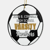 Havo-Vwo Voetbalteam Kerst Keramisch Ornament (Links)