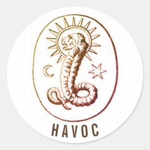 Havoc - Demiurge-symbool Ronde Sticker