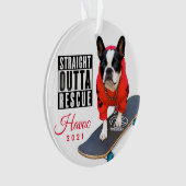 Havoc Holiday Photo Typography Ornament (voorkant)