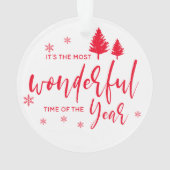 Havoc Holiday Photo Typography Ornament (achterkant)