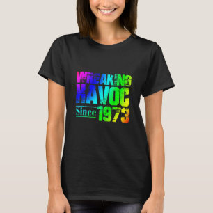 Havoc sinds 1973, regenboog van de Birthday Party T-shirt