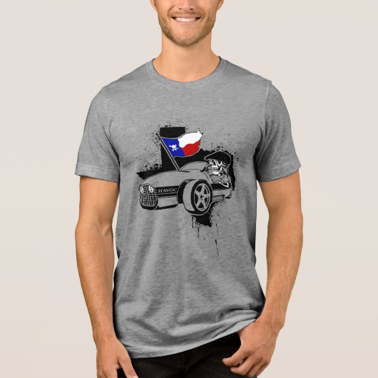 HAVOC Skully Venetië Tri-Blend Shirt (Voorkant)