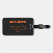 Havoc: vleermuisachtig schepselontwerp bagagelabel (Achterkant horizontaal)