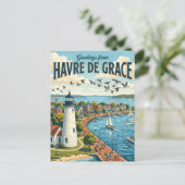Havre de Grace Maryland Briefkaart (Staand voorkant)