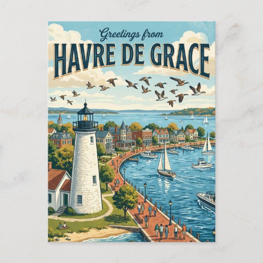 Havre de Grace Maryland Briefkaart (Voorkant)