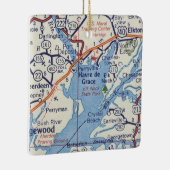 Havre de Grace MD  map Keramisch Ornament (Rechts)