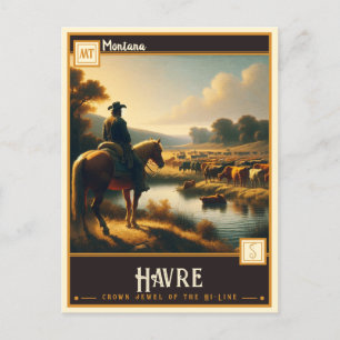 Havre, Montana Briefkaart