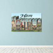 Havre, MontanaLarge Letter ScenesHavre, MT Canvas Afdruk (Insitu (Houten vloer))