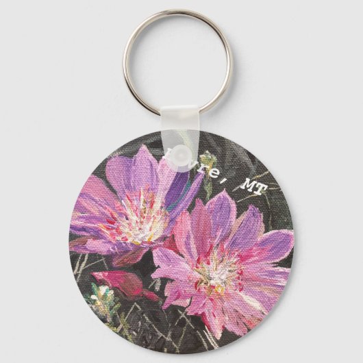 Havre, MT Bitterroot knoppen sleutelhanger (Voorkant)