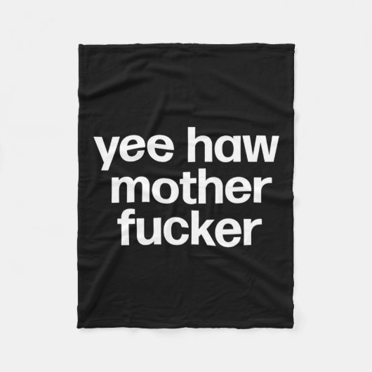 Haw Moeder Er Grappig Zuidelijke Redneck Rodeo Fleece Deken (Voorkant)