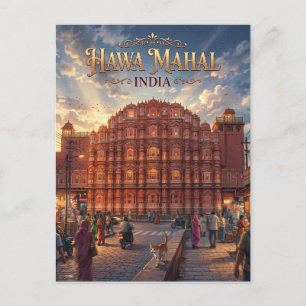 Hawa Mahal India Briefkaart